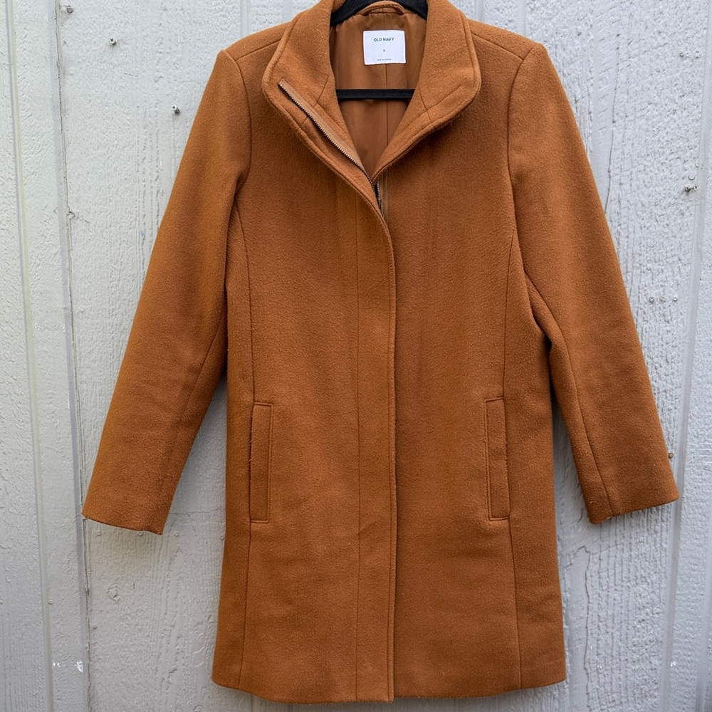 Old Navy Women's Brown Trench Coat Size: M